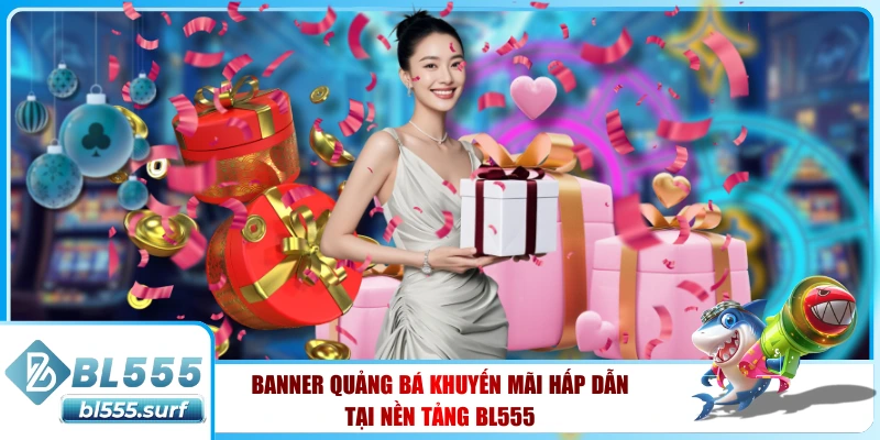 Banner quảng bá khuyến mãi hấp dẫn tại nền tảng BL555
